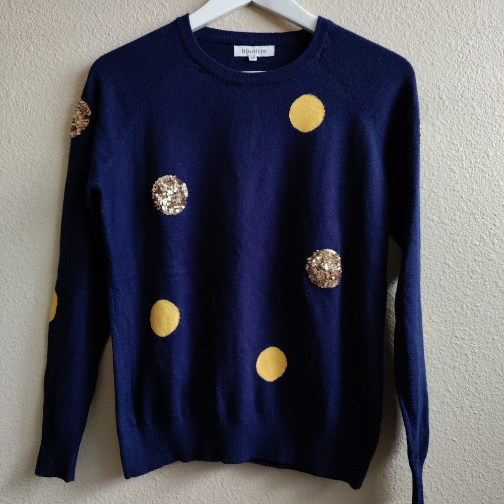Polka Dot Sweater Size S/M